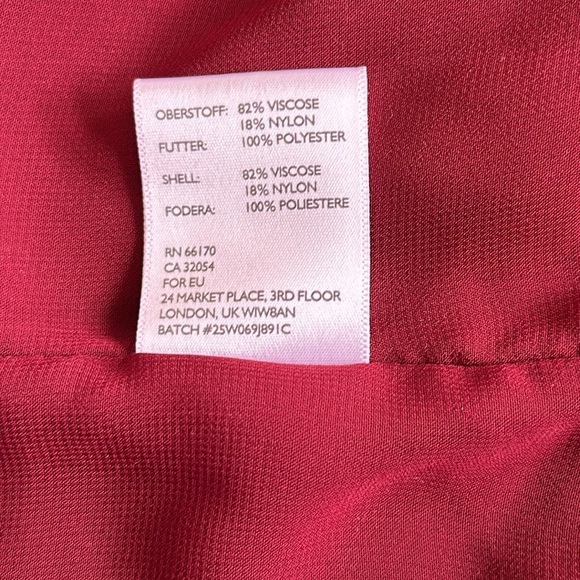 Urban Outfitters silence + noise Burgundy Maroon Draped Blazer Cardigan Large - Picture 9 of 12